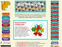 Tablet Screenshot of gamepuzzles.com